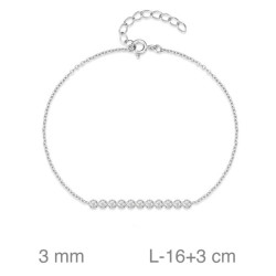 PULSERA PLATA CIRCONITAS