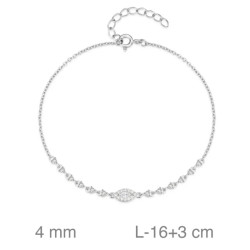 PULSERA PLATA CIRCONITAS