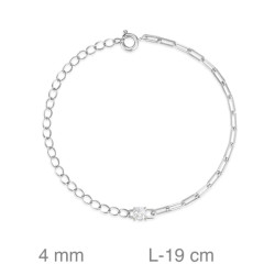 PULSERA PLATA CIRCONITA