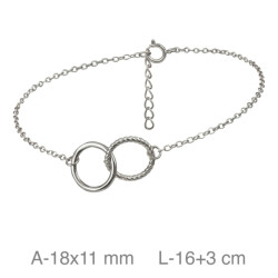 PULSERA PLATA ENTRELAZADA
