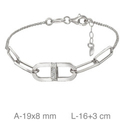 PULSERA PLATA CIRCONITAS