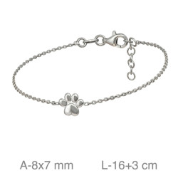 PULSERA PLATA HUELLA