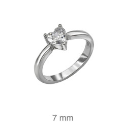 SOLITARIO PLATA CORAZON