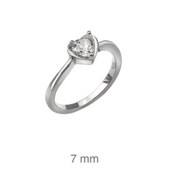 SOLITARIO PLATA CORAZON