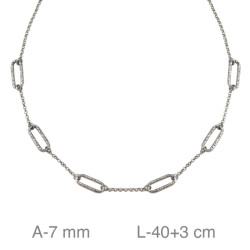 GARGANTILLA PLATA ESLABONES