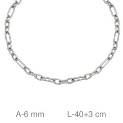 GARGANTILLA PLATA ESLABONES