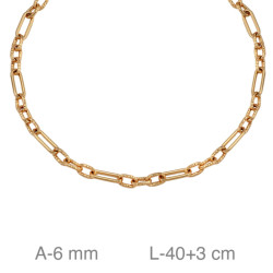 GARGANTILLA PLATA B.ORO ESLABONES