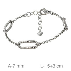 PULSERA PLATA ESLABONES