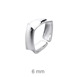 SORTIJA PLATA CUADRADA