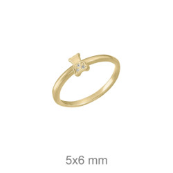 SORTIJA PLATA B.ORO OSO CIRCONITAS