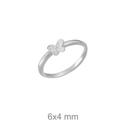 SORTIJA PLATA MARIPOSA CIRCONITAS