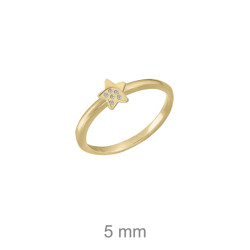 SORTIJA PLATA B.ORO ESTRELLA CIRCONITAS