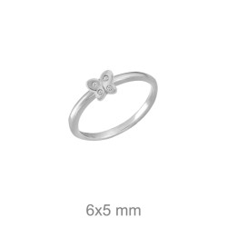 SORTIJA PLATA MARIPOSA CIRCONITAS