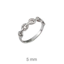 SORTIJA PLATA CIRCONITAS