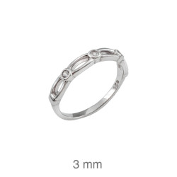 SORTIJA PLATA CIRCONITAS