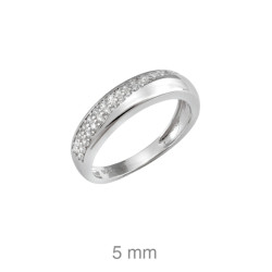 SORTIJA PLATA CIRCONITAS