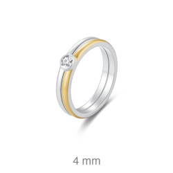 SORTIJA PLATA BICOLOR CIRCONITA