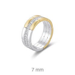 SORTIJA PLATA BICOLOR CIRCONITAS