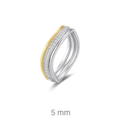 SORTIJA PLATA BICOLOR CIRCONITAS