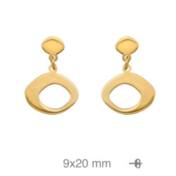 PENDIENTES PLATA B.ORO