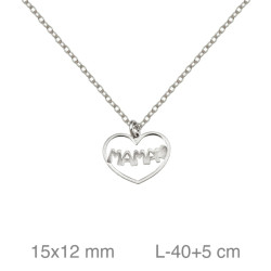 GARGANTILLA PLATA MAMA CORAZON