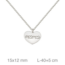 GARGANTILLA PLATA MAMA CORAZON