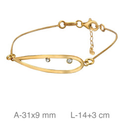 PULSERA PLATA B.ORO CIRCONITAS