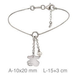 PULSERA PLATA OSO