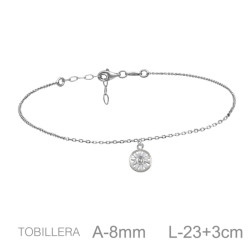TOBILLERA PLATA EGUZKILORE