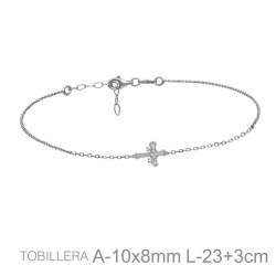 TOBILLERA PLATA CRUZ DE ASTURIAS ZTAS
