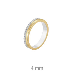 SORTIJA PLATA BICOLOR CIRCONITAS