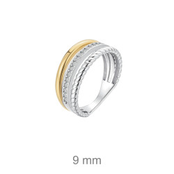 SORTIJA PLATA BICOLOR CIRCONITAS