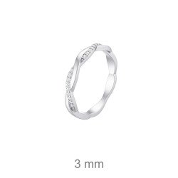 SORTIJA PLATA ENTRELAZADA CIRCONITAS