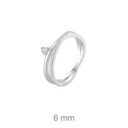 SORTIJA PLATA CIRCONITAS