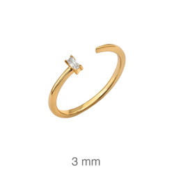 SORTIJA PLATA B.ORO+e CIRCONITA ABIERTA