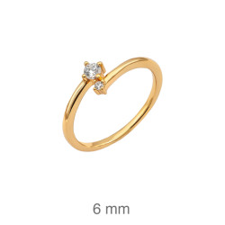 SORTIJA PLATA B.ORO+e CIRCONITAS ABIERTA