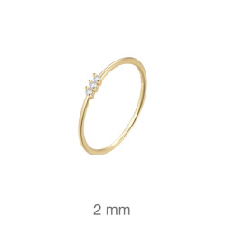SORTIJA PLATA B.ORO CIRCONITAS