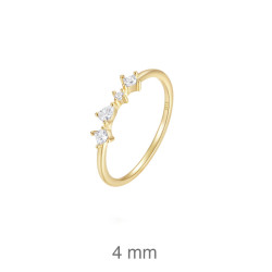 SORTIJA PLATA B.ORO ZTAS