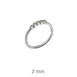SORTIJA PLATA CIRCONITAS