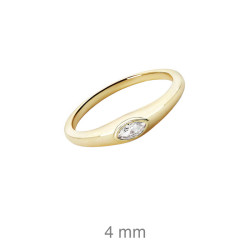 SORTIJA PLATA B.ORO+e CIRCONITA