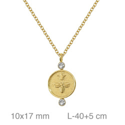 GARGANTILLA BRASS B.ORO ABEJA ZTAS